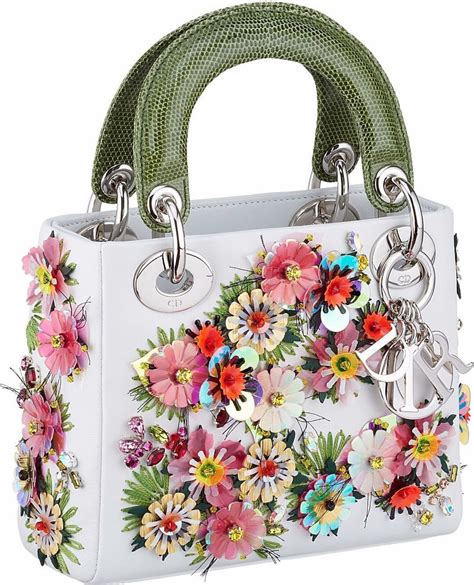 christian Dior tote bag floral